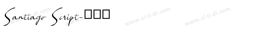 Santiago Script字体转换